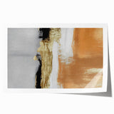 Abstract wall art print showcasing vibrant strokes and lines in various colors, ideal for modern home decor. This rolled design adds a contemporary touch to any space.