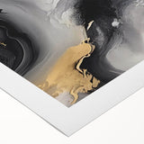 Abstract wall art featuring dynamic strokes and lines in vibrant colors, ideal for modern home decor. This rolled canvas design adds a contemporary touch to any space.