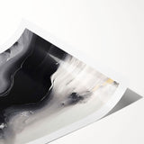 Abstract wall art print showcasing vibrant strokes and lines in a contemporary design, ideal for modern home decor. Available as a rolled canvas for easy display.