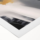 Abstract wall art featuring dynamic strokes and lines in vibrant colors, ideal for modern decor. The rolled canvas design is perfect for contemporary interiors.