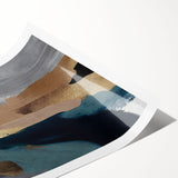 Abstract wall art print showcasing vibrant strokes and lines in a dynamic composition, perfect for modern decor. Ideal for adding color and texture to any space.