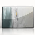 Framed wall art featuring an abstract design of colorful strokes and lines in shades of blue, yellow, and black, ideal for modern home decor.