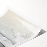 Abstract design featuring vibrant strokes and lines in shades of blue, orange, and yellow, perfect for modern home decor or art collections. Ideal for enhancing interior aesthetics.