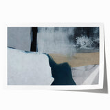 Abstract wall art print showcasing vibrant strokes and lines in a dynamic color palette, ideal for modern home decor, presented rolled in protective packaging.