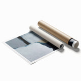 Abstract strokes and lines wall art print featuring vibrant colors and dynamic patterns, ideal for modern home decor, rolled and ready for framing.