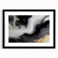 Framed black wall art featuring abstract strokes and lines design, perfect for modern decor, showcasing a sophisticated aesthetic with a matte finish.