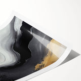 Abstract strokes and lines design in vibrant colors, showcasing a modern wall art print ideal for contemporary home decor, rolled and ready for framing.