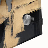 Abstract strokes and lines in vibrant colors create a modern wall art design, showcasing intricate details and textures, perfect for contemporary decor.