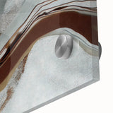 Abstract strokes and lines in vibrant colors create a contemporary wall art piece, showcasing a blend of acrylic and glass textures for modern decor.