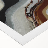 Abstract strokes and lines in vibrant colors create a modern wall art piece, perfect for adding a contemporary touch to any interior decor. The rolled canvas design allows easy hanging, enhancing living spaces with artistic flair.