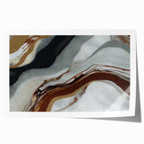 Abstract wall art print showcasing dynamic strokes and lines in vibrant colors, ideal for modern home decor. Features a blend of blues, pinks, and gold.