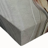 Close-up of an abstract strokes and lines canvas wall art design, showcasing vibrant colors and dynamic patterns, perfect for modern home decor. This piece enhances interior spaces with its artistic flair and energetic composition.