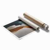 Abstract strokes and lines wall art design showcasing vibrant colors and dynamic patterns, perfect for modern decor. Rolled print packaged in a protective tube.