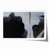 Abstract wall art print showcasing dynamic strokes and lines in vibrant colors, rolled and ready for display, perfect for modern home decor and artistic interiors.