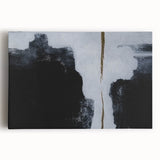 Stretched canvas wall art featuring an abstract design with colorful strokes and lines, ideal for modern home decor, enhancing any living space with vibrant aesthetics.