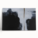 Abstract strokes and lines design in vibrant colors adorn this stretched canvas wall art, showcasing modern aesthetic appeal for contemporary home decor, perfect for enhancing any living space.