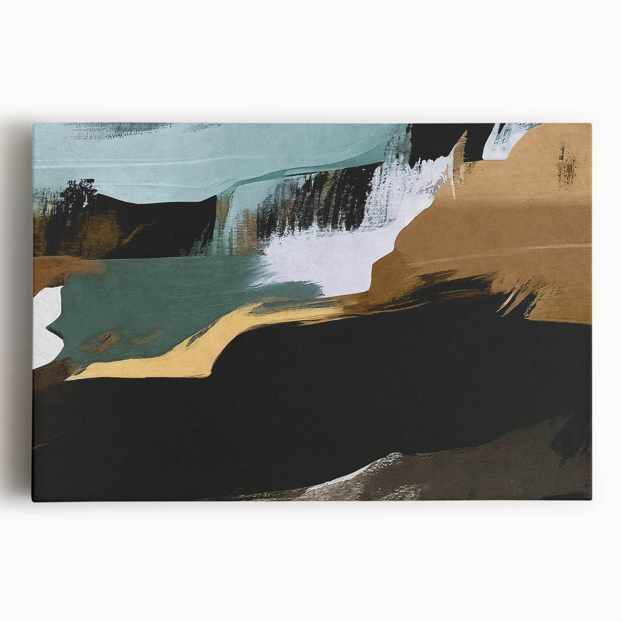 Abstract canvas wall art showcasing colorful strokes and lines in vibrant hues, ideal for modern decor and artistic spaces. Perfect for enhancing interior aesthetics.