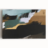Abstract canvas wall art showcasing colorful strokes and lines in vibrant hues, ideal for modern decor and artistic spaces. Perfect for enhancing interior aesthetics.