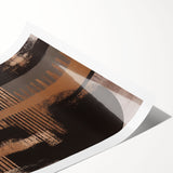 Abstract wall art featuring vibrant strokes and lines in a modern design, perfect for contemporary decor. The rolled print is ideal for stylish home interiors.