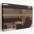 Abstract strokes and lines wall art design on stretched canvas, showcasing vibrant colors and unique patterns, ideal for modern home decor and artistic expression.