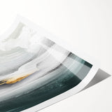 Abstract wall art design featuring dynamic strokes and lines in vibrant colors, perfect for modern home decor. This rolled print showcases a contemporary aesthetic ideal for enhancing living spaces.