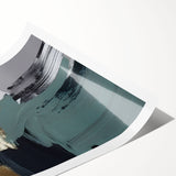 Abstract wall art print showcasing vibrant strokes and lines in a dynamic composition, perfect for modern decor. Ideal for enhancing any living space or gallery.