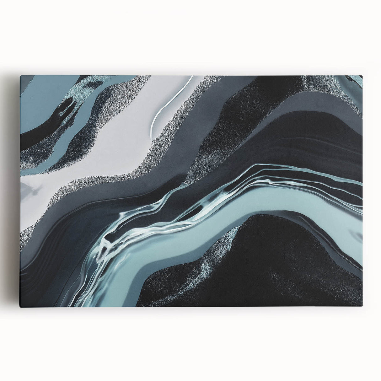 Abstract strokes and lines design wall art on stretched canvas, showcasing vibrant colors and dynamic patterns, perfect for modern home decor. Ideal for adding a creative touch to any living space.