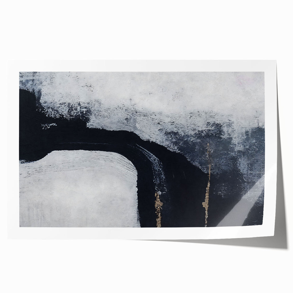 Abstract wall art print showcasing vibrant strokes and lines in bold colors, perfect for modern home decor. Designed for easy framing and display.