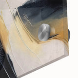 Colorful abstract strokes and lines design on acrylic glass, showcasing vibrant hues and dynamic textures, perfect for modern home decor or artistic display.