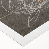 Abstract wall art featuring colorful strokes and lines on rolled canvas, showcasing a modern design perfect for contemporary decor. Ideal for enhancing living spaces.