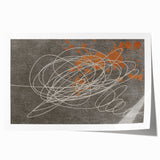 Abstract wall art print featuring dynamic strokes and lines in vibrant colors, designed for modern decor. Ideal for enhancing living space aesthetics.