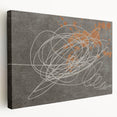 Abstract strokes and lines design on stretched canvas wall art, showcasing vibrant colors and dynamic patterns, ideal for modern home decor and artistic settings.