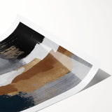 Abstract strokes and lines design in vibrant colors, showcasing a modern artistic wall art print on rolled canvas, ideal for contemporary home decor.