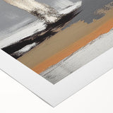 Abstract wall art canvas featuring vibrant strokes and lines in shades of blue, orange, and yellow, designed to enhance modern interiors and evoke creativity.