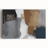 Colorful abstract strokes and lines on stretched canvas wall art, showcasing dynamic shapes and vibrant hues. Perfect for modern home decor or artistic spaces.