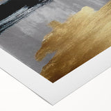 Vibrant abstract strokes and lines design on rolled canvas wall art, showcasing bold colors and dynamic shapes, ideal for modern home decor.