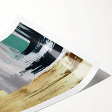 Abstract strokes and lines design in vibrant colors creating a modern wall art print, perfect for contemporary home decor, showcasing artistic flair and style.