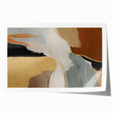 Abstract wall art featuring vibrant strokes and lines in shades of blue, yellow, and red, designed to enhance modern interiors with a bold aesthetic.