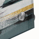 Close-up view of an abstract wall art piece showcasing vibrant strokes and lines in a dynamic composition, designed for modern home decor. The artwork features a blend of colors, emphasizing creativity and artistic expression, perfect for enhancing living spaces or office environments.