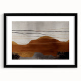 Abstract strokes and lines design wall art collection in a sleek black frame with matting, showcasing modern artistic flair for contemporary decor. Perfect for enhancing living spaces with a chic, minimalist aesthetic.