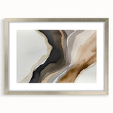 Abstract wall art featuring a silver-framed design showcasing colorful strokes and lines, creating a modern aesthetic for home decor. Ideal for contemporary spaces, this piece adds a touch of elegance and creativity to any room.