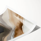 Abstract wall art print showcasing vibrant strokes and lines in shades of blue, yellow, and white, perfect for modern home decor. Ideal for adding a contemporary touch to living spaces or offices.