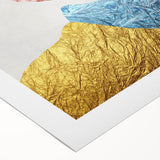 Abstract strokes and lines design on rolled canvas wall art, showcasing vibrant colors and modern aesthetics, perfect for contemporary decor.