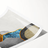 Abstract strokes and lines design in vibrant colors, showcasing a modern wall art print ideal for contemporary decor. Perfect for adding a stylish touch to any room.