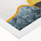 Abstract wall art print on rolled canvas, showcasing vibrant strokes and lines in bold colors, perfect for modern home decor. Packaged securely for delivery.