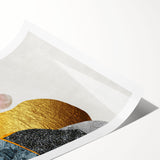 Abstract wall art featuring vibrant strokes and lines in blue, yellow, and red, perfect for modern decor. Ideal for enhancing living spaces with a touch of creativity.