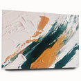 Abstract strokes and lines design on acrylic glass wall art with pins, showcasing vibrant colors and modern aesthetics, ideal for contemporary interior decor.