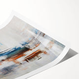 Abstract wall art print showcasing vibrant, flowing strokes and lines in a harmonious blend of colors, perfect for modern home decor. Ideal for adding a contemporary touch to any living space or office environment.