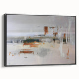 Framed abstract wall art featuring dynamic strokes and lines in black and white, showcasing a modern design perfect for contemporary home decor. Ideal for enhancing gallery walls or minimalist spaces, this canvas adds a stylish touch to any interior.