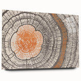 Abstract wall art featuring vibrant strokes and lines in bold colors, displayed in an acrylic glass frame, enhancing modern decor aesthetics.